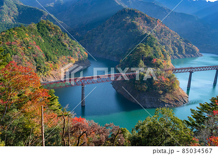 静岡県榛原郡川根本町　奥大井湖上駅 85034567