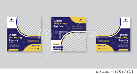 Digital business marketing social media post template. Digital business marketing social media post template. 85037311