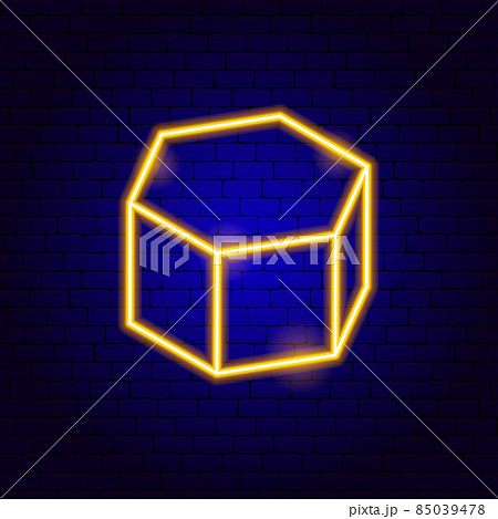 Hexagonal Prism Neon Sign 85039478