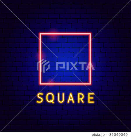 Square Neon Label Square Neon Label 85040040