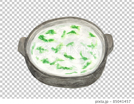 Watercolor illustration of Nanakusa-gayu 85041457