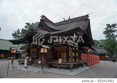 住吉大社の第二本宮幣殿,住吉区, 大阪市, 大阪府, 日本 住吉大社の第二本宮幣殿,住吉区, 大阪市, 大阪府, 日本 85042881