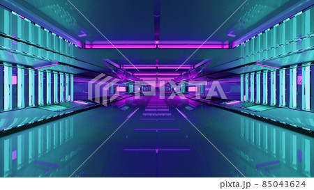 4K UHD 3D illustration of spacious tunnel 4K UHD 3D illustration of spacious tunnel 85043624