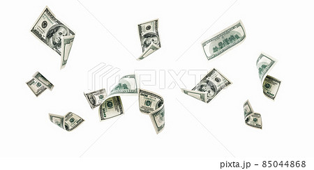 Money falling. American money. Washington American cash, usd background. 85044868