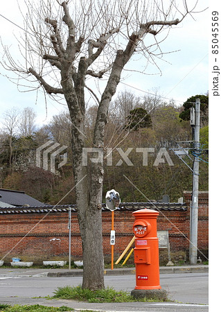北海道 函館 丸ポストのある風景(舟見町付近) 北海道 函館 丸ポストのある風景(舟見町付近) 85045569