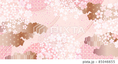 桜　和柄　春　背景  85046655