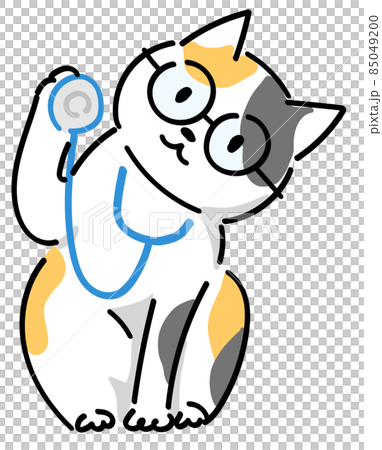 A calico doctor who puts out a stethoscope A calico doctor who puts out a stethoscope 85049200