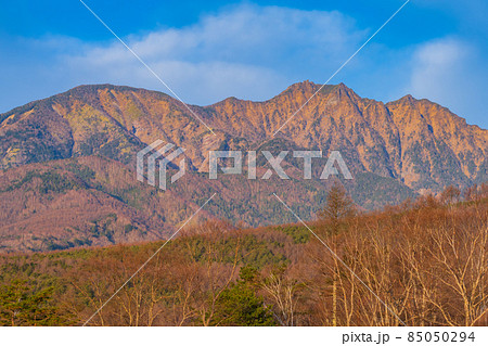 八ヶ岳 山岳紅葉イメージ素材 85050294