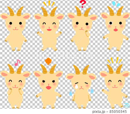 山羊字符插圖集 85050345