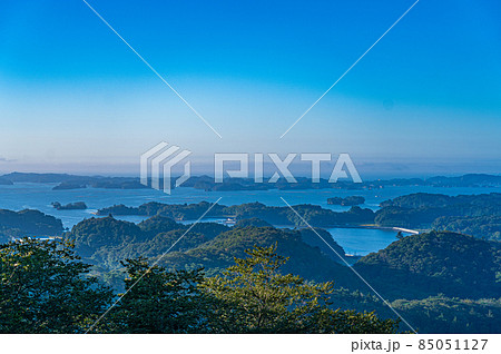 松島四大観　麗観・富山の景色（宮城県松島町） 85051127
