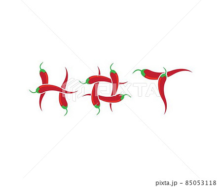 Chili symbol vector icon Chili symbol vector icon 85053118