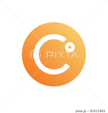 Celsius (CEL) coin icon isolated on white background. Celsius (CEL) coin icon isolated on white background. 85053883