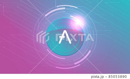 Aave crypto currency themed banner. 85053890