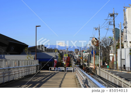 12月　世田谷929富士山と世田谷代田駅西口･代田富士見橋 85054013