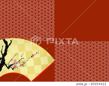 和風背景のイラスト素材