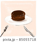 チョコケーキを食べる贅沢 85055718