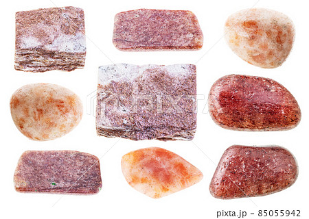 set of various red aventurine stones cutout set of various red aventurine stones cutout 85055942