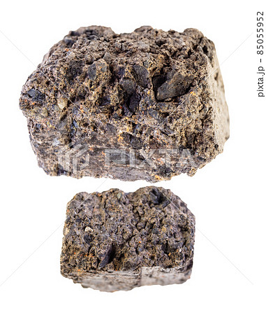 set of peat turf stones cutout on white set of peat turf stones cutout on white 85055952