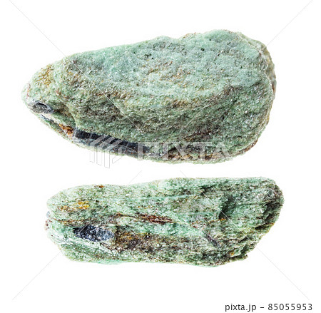 set of paragonite stones cutout on white 85055953