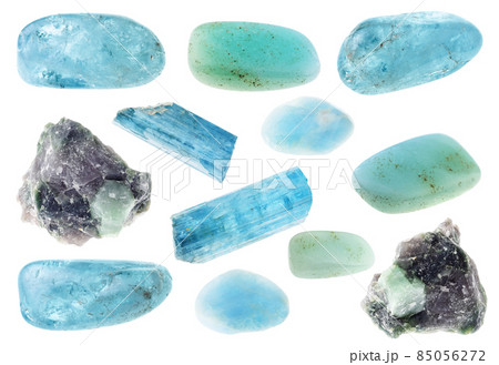 set of various aquamarine (blue beryl) stones set of various aquamarine (blue beryl) stones 85056272