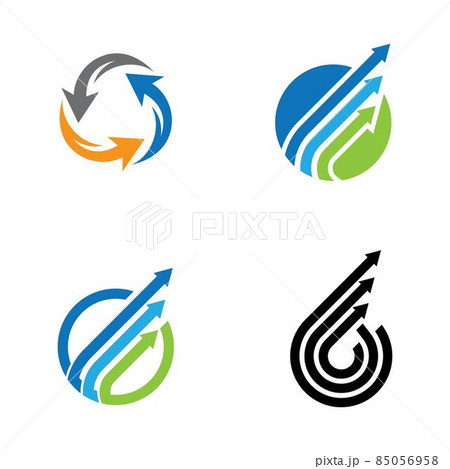 Arrow logo template vector icon Arrow logo template vector icon 85056958