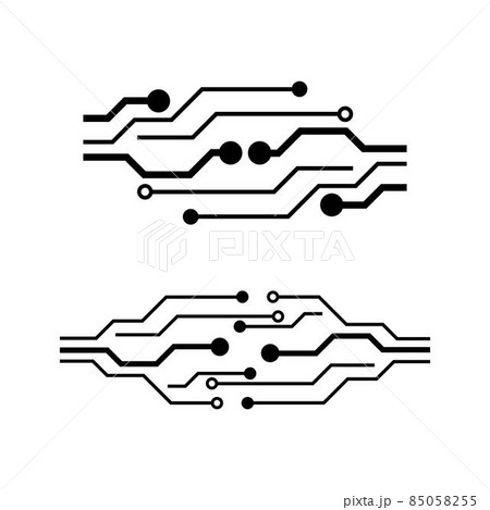 Circuit logo template vector icon 85058255