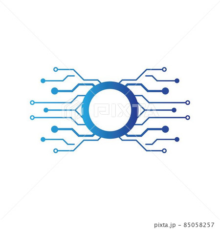 Circuit logo template 85058257