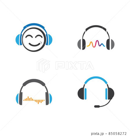 Head set logo template vector icon 85058272