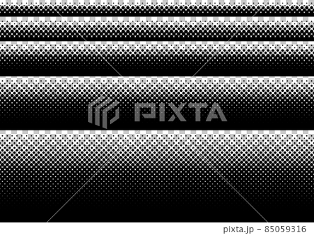 色々な高さのドットグラデーションの飾りセット 85059316