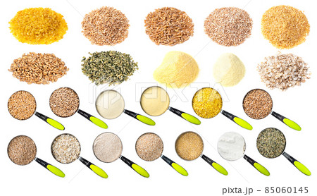 set of various wheats cutout on white set of various wheats cutout on white 85060145