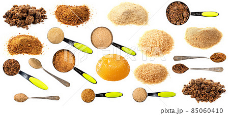 set of various brown sugar cutout on white 85060410