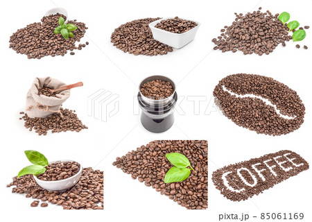 Set of coffee isolated on a white background Set of coffee isolated on a white background 85061169
