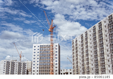 Construction cranes and new high-rise buildings Construction cranes and new high-rise buildings 85061185