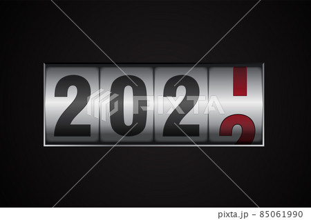 counter showing 2021 digit on dark counter showing 2021 digit on dark 85061990