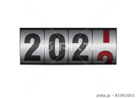 counter showing 2021 digit on white counter showing 2021 digit on white 85062003