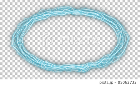 CGレーザー　捻じれた楕円形のレーザーフレーム 85062732