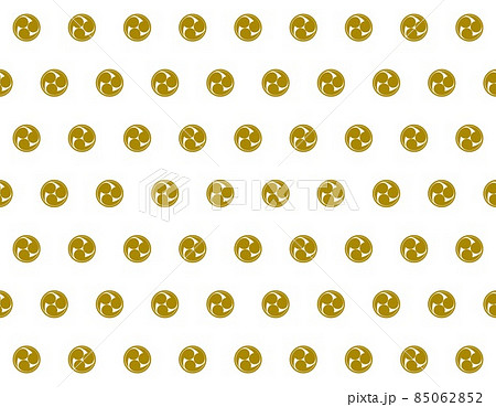 左三つ巴模様 和風背景素材 左三つ巴模様 和風背景素材 85062852