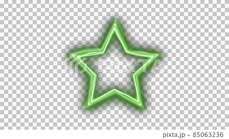 CGレーザー　歪むレーザーの星形フレーム 85063236