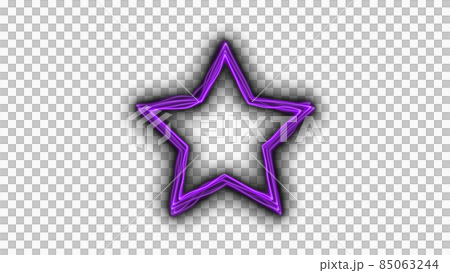 CG laser star-shaped frame of distorted laser 85063244