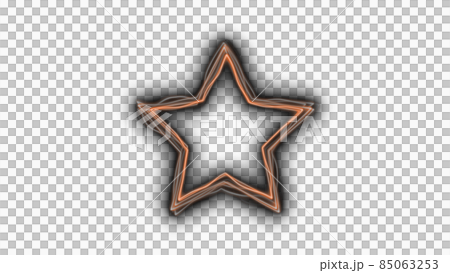 CG laser star-shaped frame of distorted laser 85063253