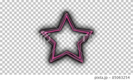 CG laser star-shaped frame of distorted laser 85063254