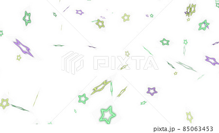 CGスター 多数のカラフルなスターの背景素材 CGスター 多数のカラフルなスターの背景素材 85063453