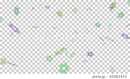 CGスター 多数のカラフルなスターの背景素材 CGスター 多数のカラフルなスターの背景素材 85063453