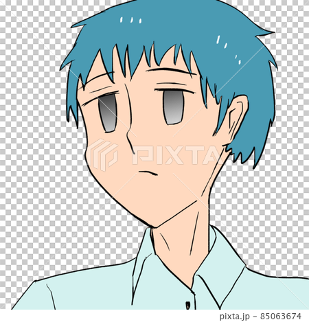 Illustration material of a person who is shocked and stunned 85063674