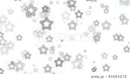 CGスター　多数のカラフルなスターの背景素材 85065070