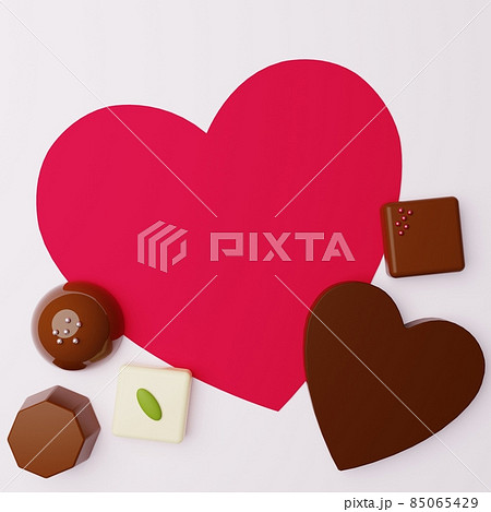 3D素材_バレンタインチョコレート 85065429