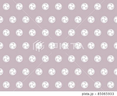 左三つ巴模様　和風背景素材 85065933