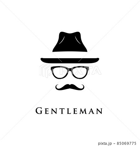 Mustache, glasses and a hat illustration. 85069775