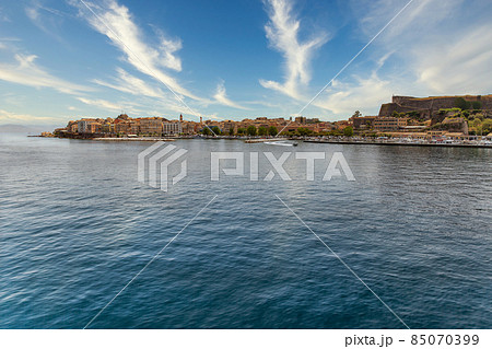 Kerkyra cityscape. Corfu island, Greece. Kerkyra cityscape. Corfu island, Greece. 85070399
