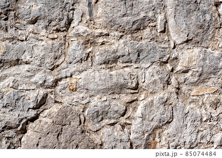 background, texture - ancient Roman masonry wall 85074484